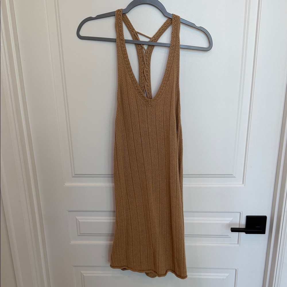 American Eagle Outfitters Tan Mini Dress